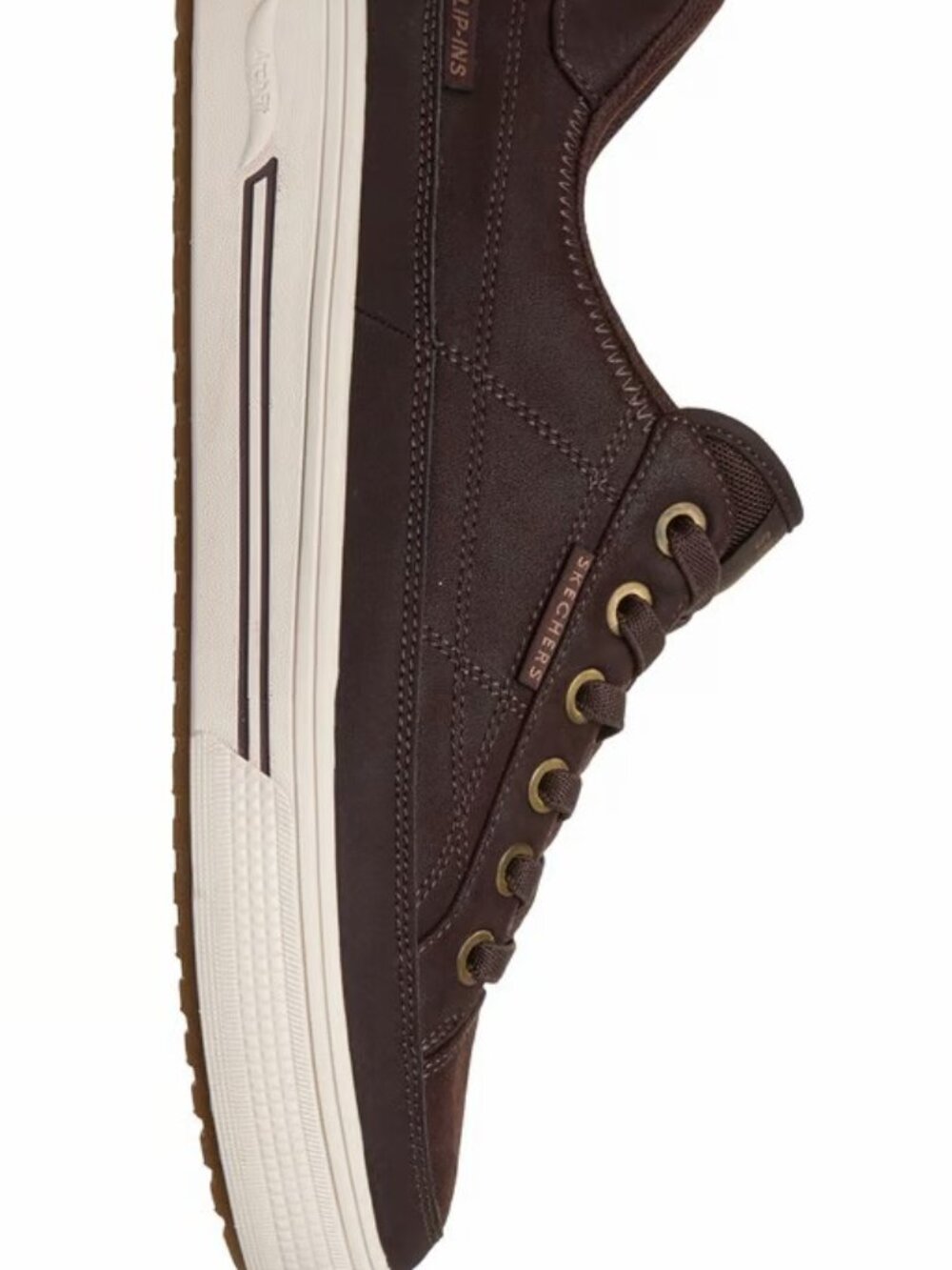 NWT Mens Skechers Arch Fit Arcade Catch You There Slip-Ins - Chocolate